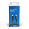 Savio CL-174 USB-C–USB-C kabelis, 100 W, Power Delivery/Quick Charge, skaitmeninis ekranas, 1 m, žalias