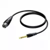 Procab XLR vyriškas į 6,3 mm (1/4 colio) jack vyrišką stereo kabelį 1,5 m