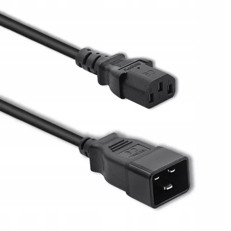 Maitinimo laidas Qoltec 53991 juodas 1,2 m C20 C13 mova