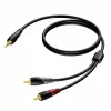 3.5 mm lizdo stereo vyriškas į 2x RCA/Cinch vyriškas garso laidas Procab 1KPCL049 5 m