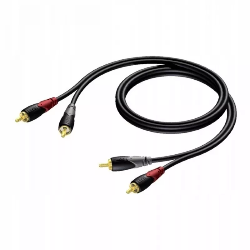 Garso kabelis Procab 1KPCL084 — 2x RCA kištukas į 2x RCA kištuką, 3 m