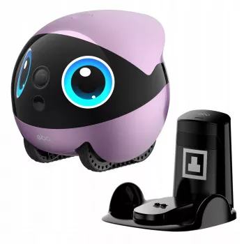 EnaBot Ebo Air 2 Plus namų mobilus stebėjimo robotas su AI kamera violetinis
