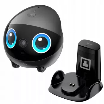 EnaBot Ebo Air 2 Plus namų mobilus stebėjimo robotas su AI kamera, pilka