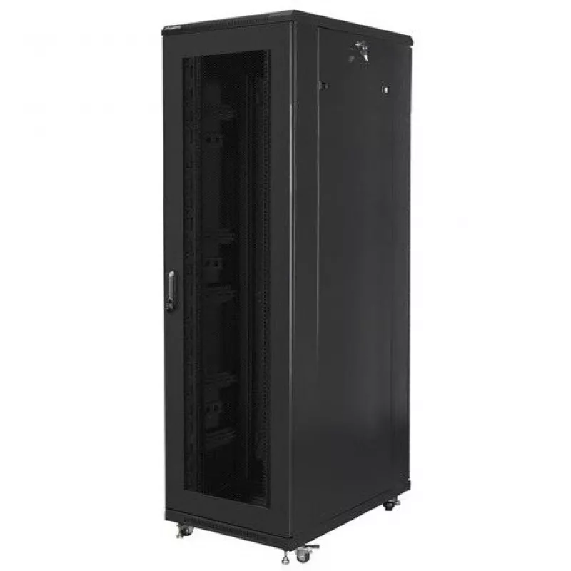 Lanberg laisvai pastatoma 19 colių spinta 42U/800x1000 (plokščia pakuotė) FF01-8042-12B juoda