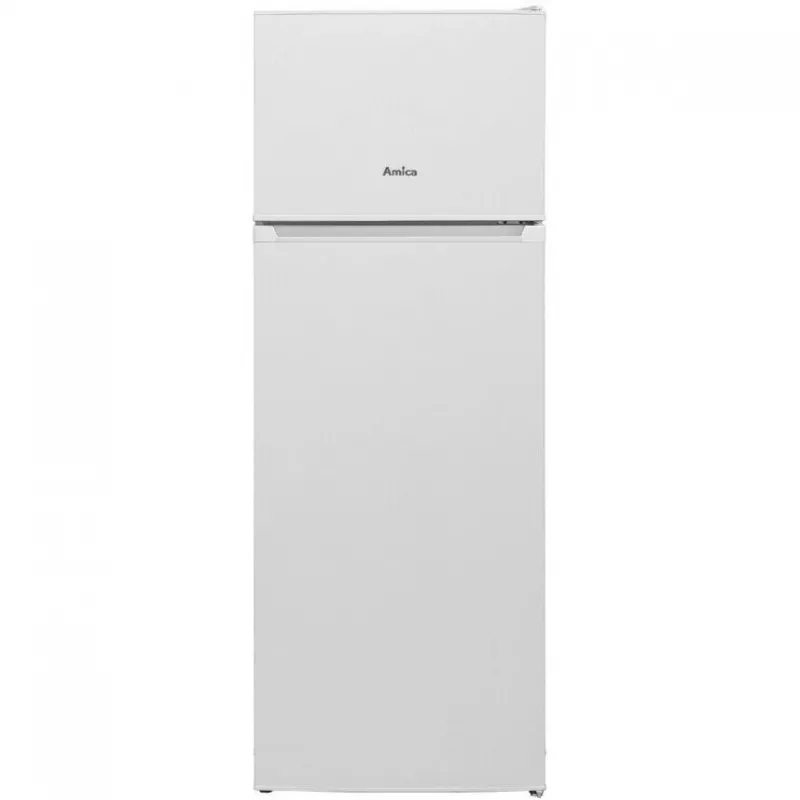 Šaldytuvas-šaldiklis AMICA FD2355.4(E) — 235 L, viršutinis šaldiklis, baltas, R600a, laisvai pastatomas, 1450×540×570 mm