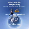 Veiksmo kamera DJI Osmo 360 Standard Combo – 8K itin didelė raiška, 120 MP CMOS, 240 kadrų/s, elektroninis stabilizavimas, 2 colių ekranas, MicroSD, 183 g, juoda