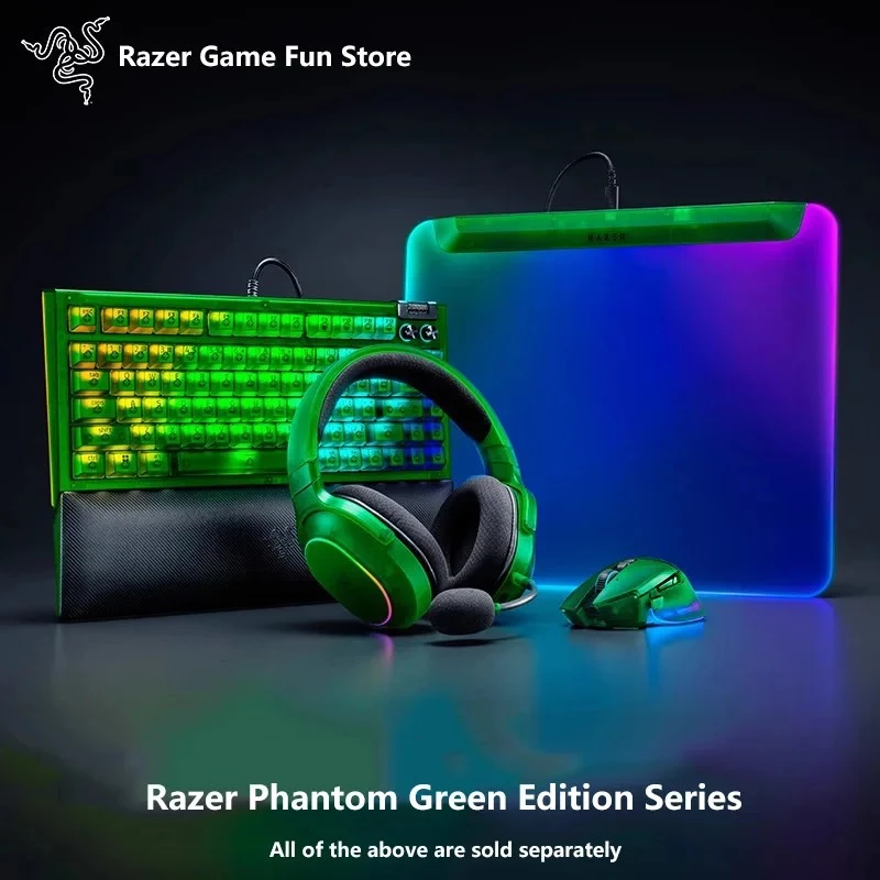 Razer Barracuda X Chroma Belaidės ausinės Žaidimų Ausinės Phantom Green