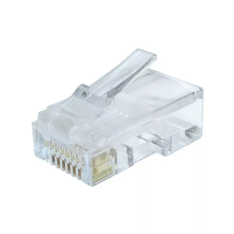 Gembird LC-8P8C-002/100 RJ-45 laidų jungtis, skaidri