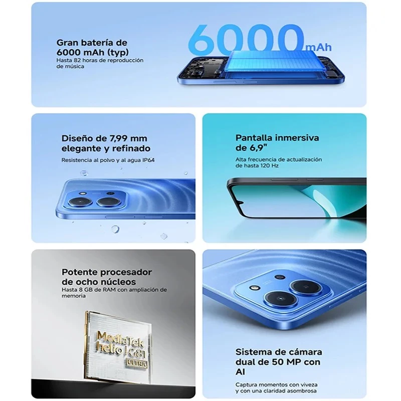 Xiaomi Redmi 15C 128GB 4G LTE išmanusis telefonas