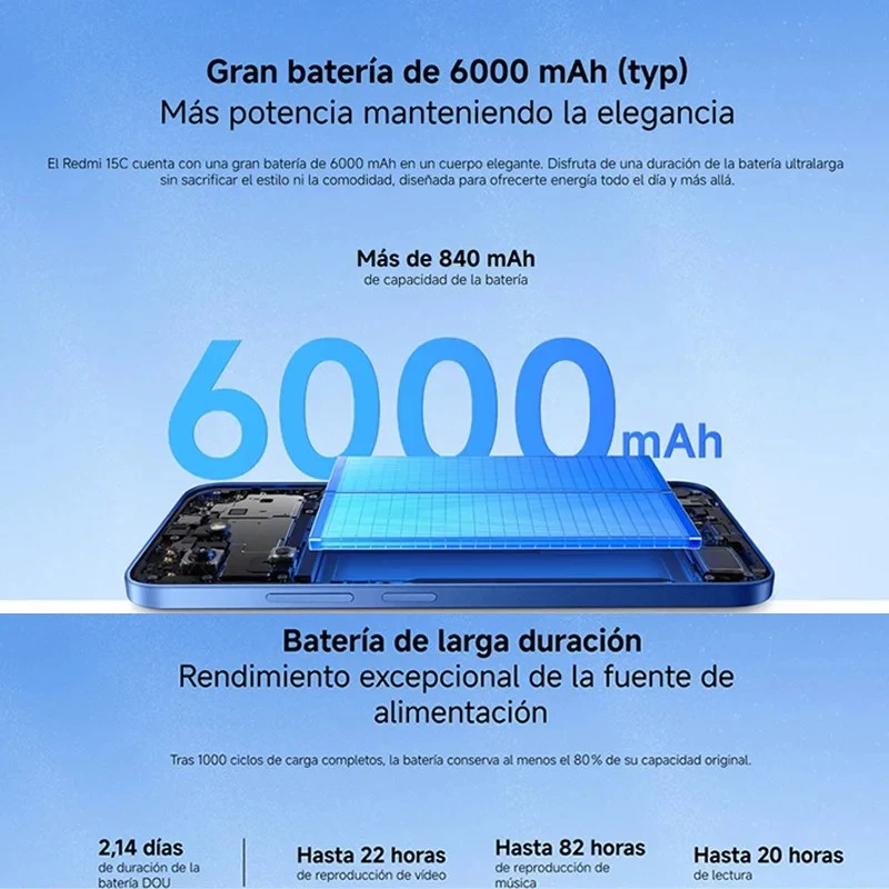 Xiaomi Redmi 15C 128GB 4G LTE išmanusis telefonas