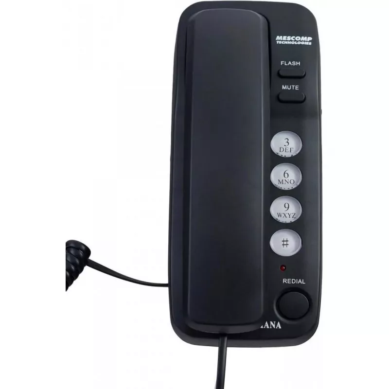 Mescomp Technologies Mesmed MT 518 Diana Black stacionarus telefonas, juodas