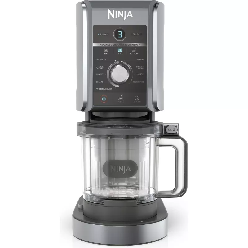 Ninja Creami Deluxe NC502CH, ledų ir ledo gaminimo aparatas, juodas