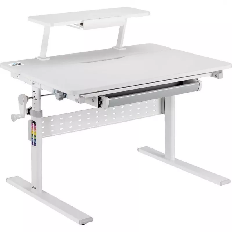 Ergo Office vaikiškas ergonomiškas stalas ER-483 – aukščio reguliavimo kompaktiškas dizainas