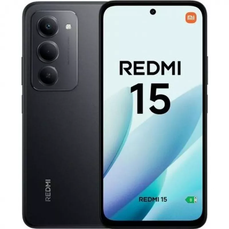 Išmanusis telefonas „Xiaomi Redmi 15“ 6,9 colio 8 GB RAM 256 GB atminties 7000 mAh Juodas