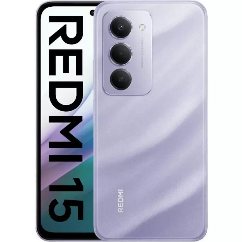 Xiaomi Redmi 15 4G (128GB, Viola Sabbioso, 6.90 inch, Dviguba SIM hibridinė, 4G), išmanusis telefonas, violetinis