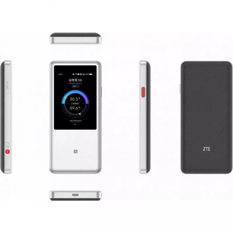 Maršrutizatorius ZTE U60 Dviejų juostų Wi‑Fi 802.11ac | 2,4/5 GHz, NanoSIM, USB‑C, 64 įrenginiai