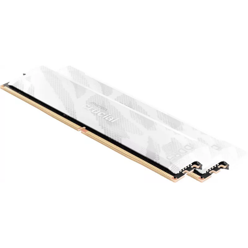 Crucial Pro OC 32GB (2x16GB) DDR5 PC5-48000C32 6400MHz dviejų kanalų rinkinys - baltas
