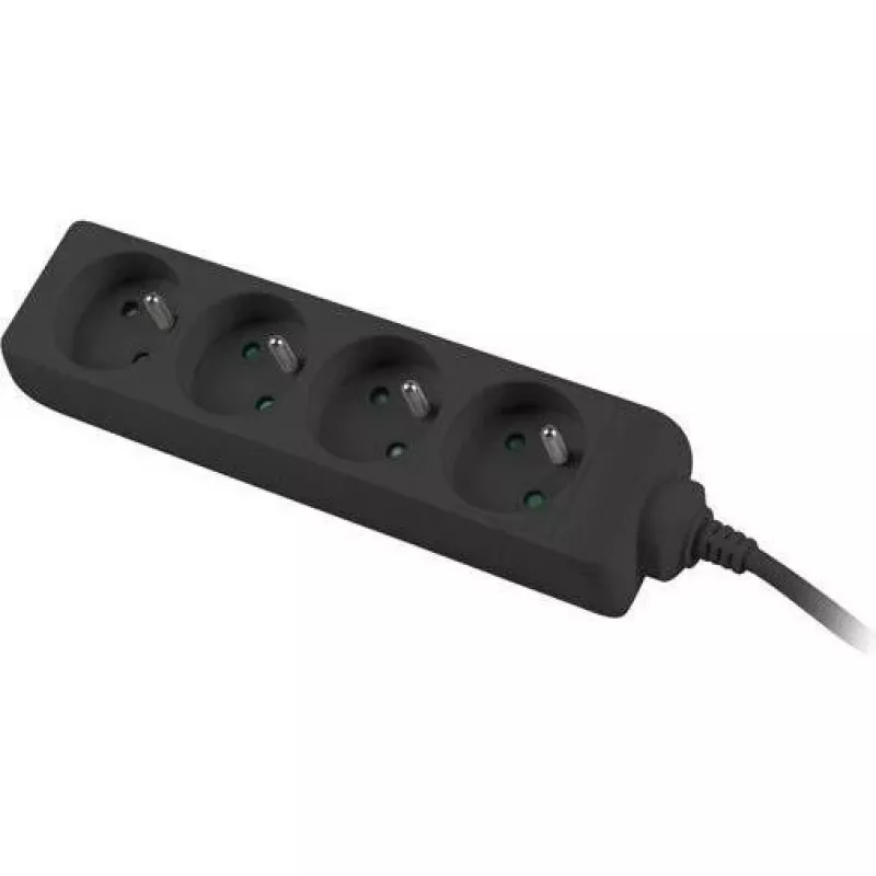 Lanberg PS0-04E-0150-BK ilgintuvas 4 kištukiniai lizdai, 1,5 m, juodas