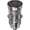 Automobilinis kroviklis usams CC164CC01 30W su 1×USB-A ir 1×USB-C greitajam krovimui