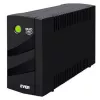 EVER DUO 350 AVR T/DAVRTO-000K35/00 line-interactive bokšto tipo UPS, 350 VA / 245 W, 1x IEC C13 + 2x Schuko, 12 V 5 Ah baterija, juodas