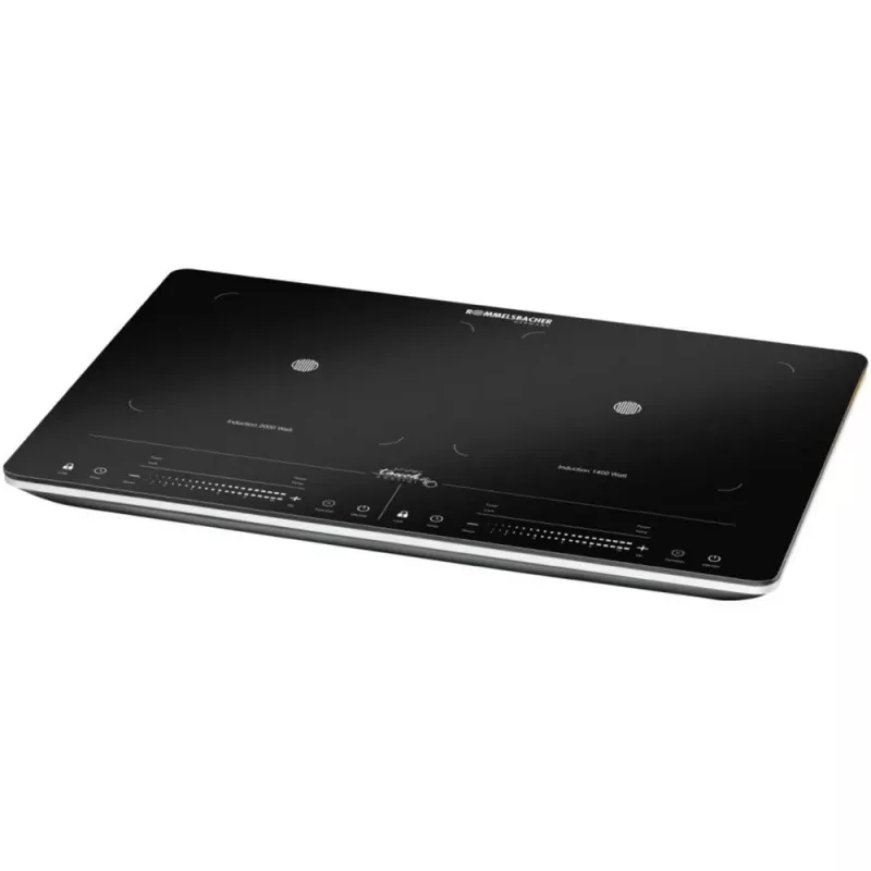 Indukcinė viryklė Rommelsbacher CT 3420/IN su 2 kaitinimo zonomis, 3400 W, 56 cm, juoda