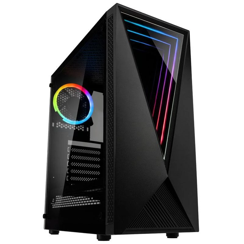 Kolink VOID RGB Midi Tower korpusas, juodas, su LED ventiliatoriumi, langu ir dulkių filtru