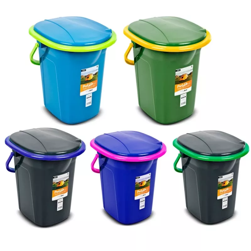 Šiukšlių konteineris Greenblue GB320BB juodas mėlynas plastikinis 19L
