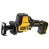Pjūklas abipusis DeWALT DCS369N-XJ, bešepetėlis variklis, belaidis, pjovimo gylis mediena 9 cm, plienas 4 cm, 2800 sm/min, 1.43 kg