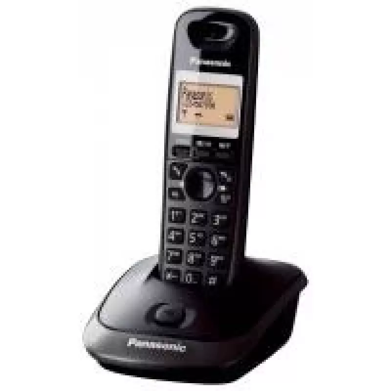 Panasonic KX-TG2511 DECT belaidis telefonas juodos spalvos su skambučio numerio atpažinimu