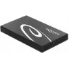 DeLOCK 42611 korpusas 2.5 inch HDD/SSD, USB Type-C, USB 3.2 Gen 2, aliuminis, baltas/juodas