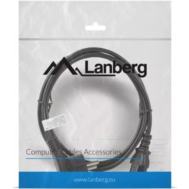 Lanberg CA-C13C-10CC-0018-BK maitinimo laidas, juodas, 1,8 m, C13 jungtis, CEE7/7