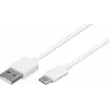 Wentronic 59130 2m USB-A į USB-C laidas, vyriški kištukai, baltas (59130)