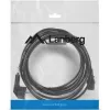 Maitinimo laidas LANBERG CA-C13C-11CC-0050-BK — 5 m, C13 lizdas į CEE7/7, kampuotas C13