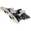 Vidinis nuoseklusis adapteris GEMBIRD SPC-22 PCIe RS-232 Low-profile, WCH382, 16000 Kbit/s, 67×120×20 mm, juodas