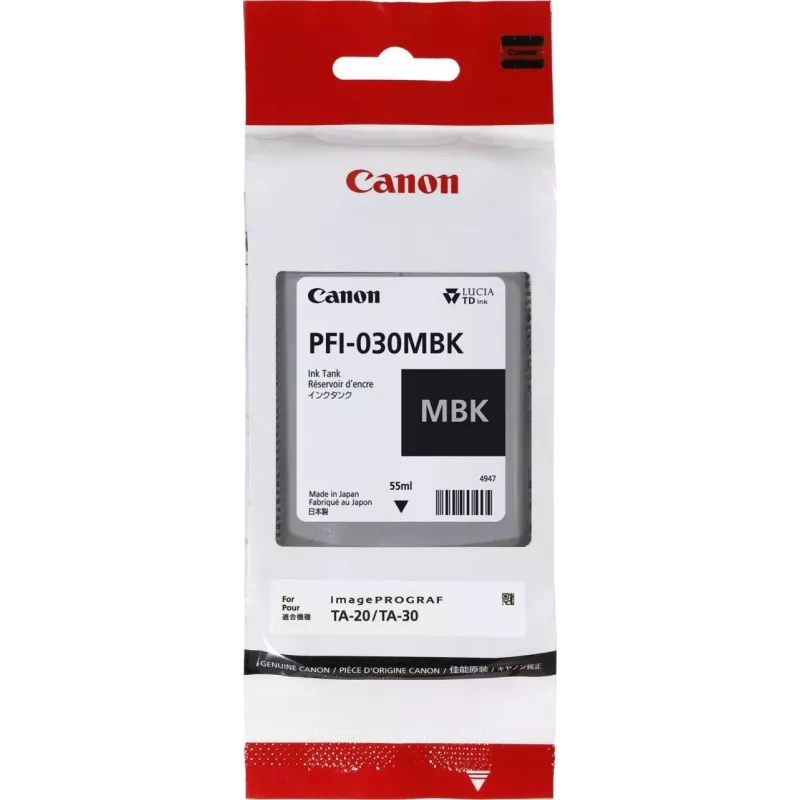 Canon PFI-030 MBK kasetė 1 vnt. Originali matinė juoda