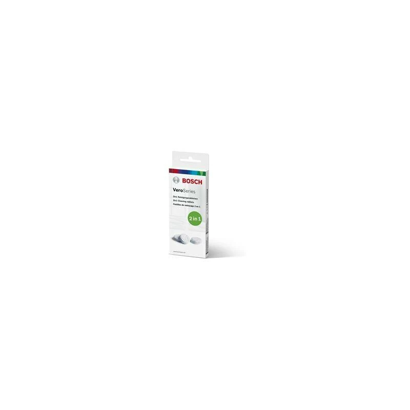Valymo tabletės kavos aparatams Bosch TCZ8001A, 10 vnt., baltos