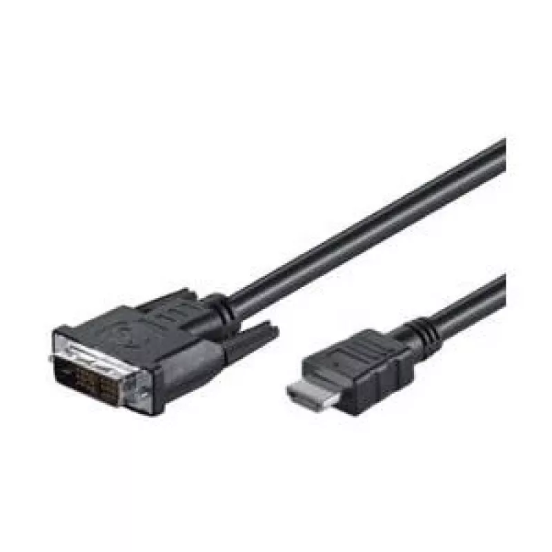 Goobay DVI-D/HDMI laidas, nikeliuotas | 50580 | DVI-D kištukas Single-Link (18+1 kontaktas) | HDMI kištukas (A tipas) | 2 m
