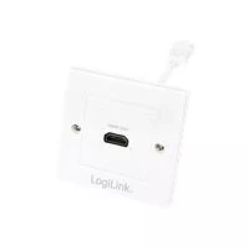 LogiLink AH0014 HDMI sienos rozetė, 1 prievadas, balta