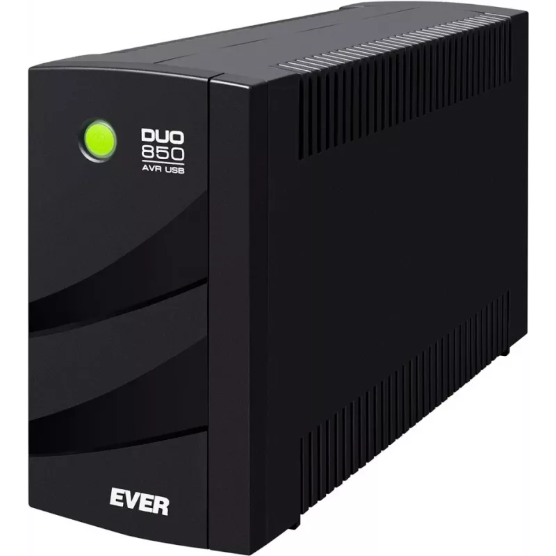 UPS EVER DUO 850 AVR USB - nepertraukiamo maitinimo šaltinis - AC 230 V - 550 W - 850 VA - vienfazis - 2 x Bleisure 5 Ah - USB - 6 išėjimo lizdai