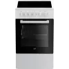 Laisvai pastatoma elektrinė viryklė Beko FSS57000GW su keramine kaitlente