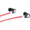 MAGICSOUND DS-2 stereofoninės ausinės su mikrofonu, juodai raudonos