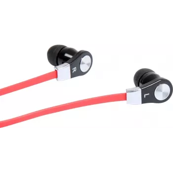 MAGICSOUND DS-2 stereofoninės ausinės su mikrofonu, juodai raudonos