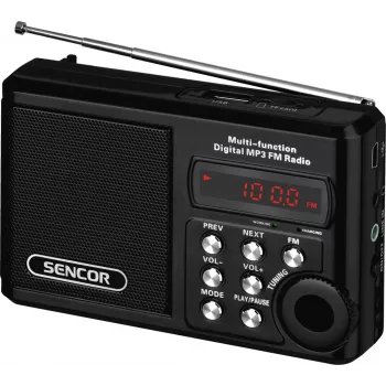 Nešiojamas radijo imtuvas SENCOR SRD 215 B MP3, USB, SD