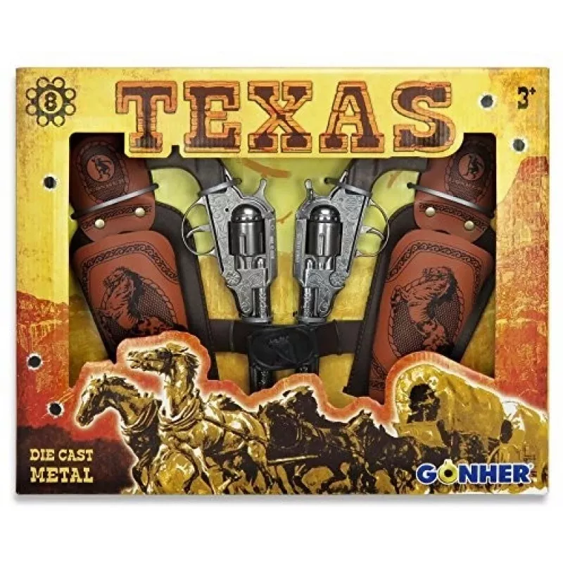 Gonher Coffret Texas Revolver 8 Šovinių (234/0)