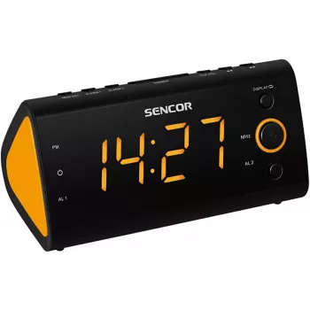 Laikrodinis radijas SENCOR SRC 170 – PLL FM laikrodinis radijas, 1,2 colio LED, dvigubas žadintuvas, patalpų temperatūra, atsarginė baterija