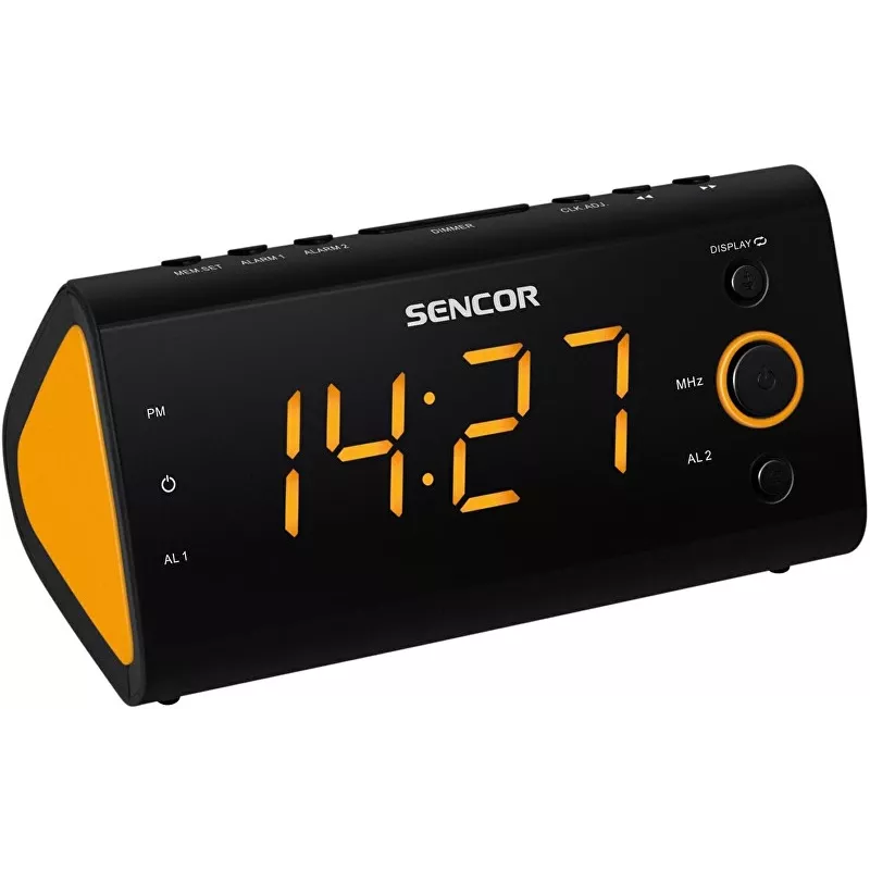 Laikrodinis radijas SENCOR SRC 170 – PLL FM laikrodinis radijas, 1,2 colio LED, dvigubas žadintuvas, patalpų temperatūra, atsarginė baterija
