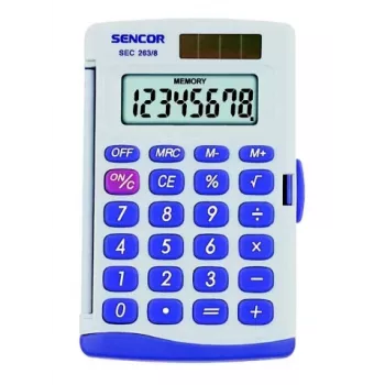 Sencor SEC 263/8 Pocket Grey pagrindinis skaičiuotuvas