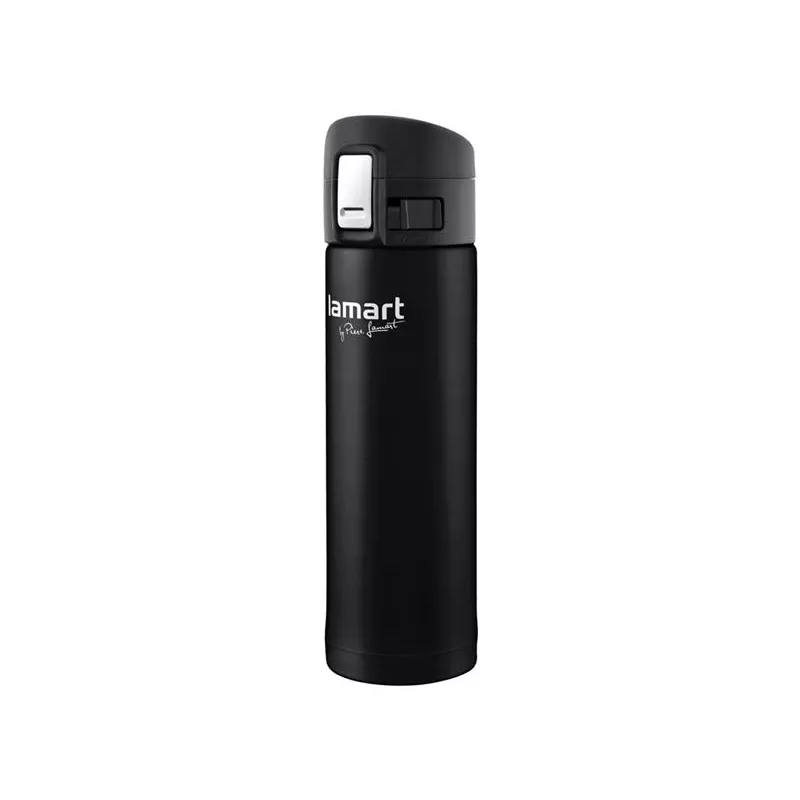 Termopuodis LAMART LT4045 400 ml nerūdijančio plieno vakuuminis izoliuotas kelioninis puodelis, Ø 6,4 cm