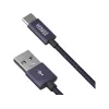Laidas YENKEE YCU 301 BE USB-A 2.0 / USB-C 1m violetinis