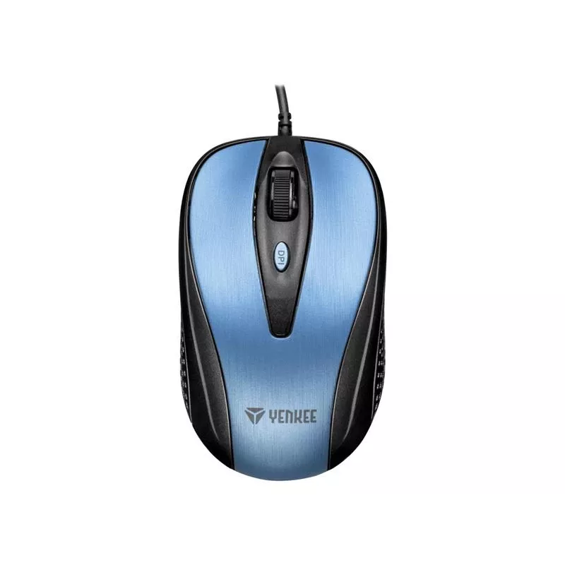 Yenkee YMS 1025BE QUITO USB laidinė pelė, optinė, 4 mygtukai, simetriška, mėlyna